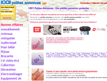 Tablet Screenshot of 1001-petites-annonces.com